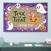 Trick or Treat Halloween craft party banner 横断幕 (トレードショー)