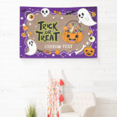 Trick or Treat Halloween craft party banner 横断幕 (インサイチュ)