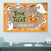 Trick or Treat Halloween craft party banner 横断幕 (トレードショー)