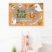 Trick or Treat Halloween craft party banner 横断幕 (インサイチュ)