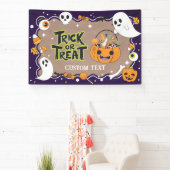 Trick or Treat Halloween craft party banner 横断幕 (インサイチュ)