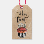 Trick or treat Halloween cupcake ギフトタグ (正面)