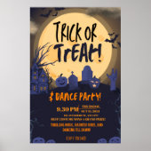 Trick or Treat Halloween Dance Party Invitation🎃 ポスター (正面)