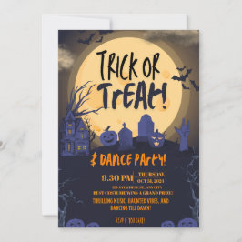 Trick or Treat Halloween Dance Party Invitation🎃 招待状