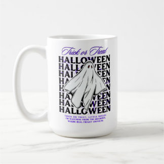 Trick Or Treat Halloween Ghost Mug | Cute Spooky コーヒーマグカップ