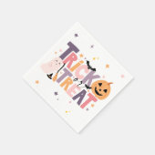Trick or Treat Halloween Napkins スタンダードカクテルナプキン (角)