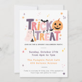 Trick or Treat Halloween Party Invitation 招待状 (正面)