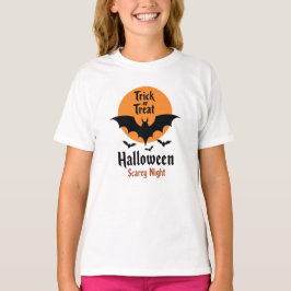 Trick or Treat Halloween Scary Night Bat Tシャツ