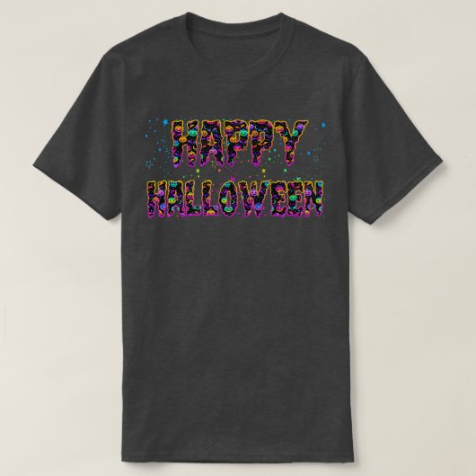 Trick Or Treat Halloween Shirt Pumpkin Happy Hallo Tシャツ (デザイン正面)