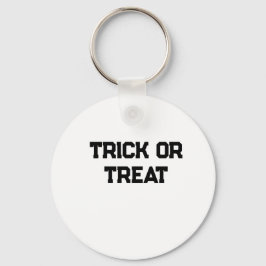 Trick or. Treat Halloween spooky black simple mini キーホルダー