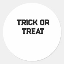 Trick or. Treat Halloween spooky black simple mini