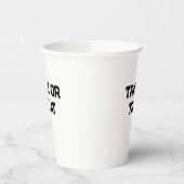 Trick or. Treat Halloween spooky black simple mini 紙コップ (左)