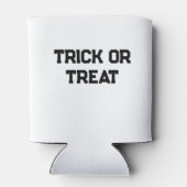 Trick or. Treat Halloween spooky black simple mini 缶クーラー (裏面)