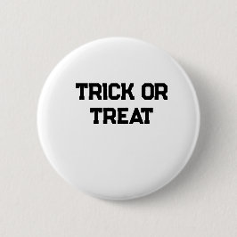Trick or. Treat Halloween spooky black simple mini 缶バッジ