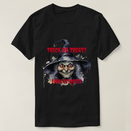 Trick or Treat - Halloween Tシャツ (デザイン正面)
