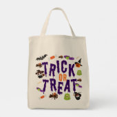 Trick or Treat Halloween Tote Bag - Cute & spooky  トートバッグ (裏面)