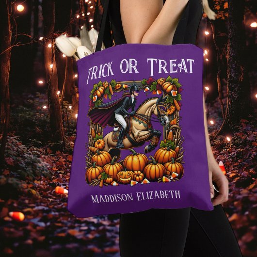 Trick or Treat Horse Tote トートバッグ