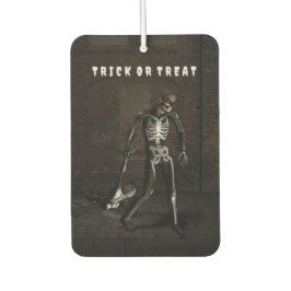 Trick or Treat. Man dressed as skeleton カーエアーフレッシュナー