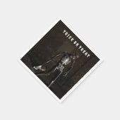 Trick or Treat. Man dressed as skeleton スタンダードカクテルナプキン (角)