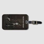 Trick or Treat. Man dressed as skeleton ラゲッジタグ (正面横)