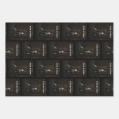 Trick or Treat. Man dressed as skeleton ラッピングペーパーシート (正面)