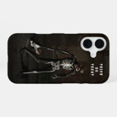 Trick or Treat. Man dressed as skeleton iPhone 16ケース (裏面横)