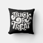 Trick or Treat Modern Halloween Writing クッション (正面)