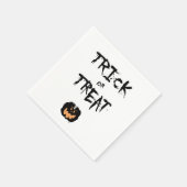 Trick or treat pumpkin スタンダードカクテルナプキン (角)