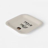 Trick or treat pumpkin ペーパープレート (傾斜あり)