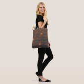 Trick or Treat Spider Black Tote トートバッグ (モデル)