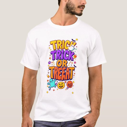 Trick or Treat Squad – ハロウィン Tシャツ (正面)
