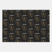 Trick or Treat. Thin female carrying lamp ラッピングペーパーシート (正面3)