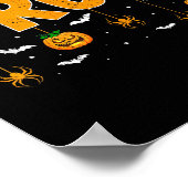 Trick Or Treat Witch Hat Bruh Meme Teens Boys Kids ポスター (角)