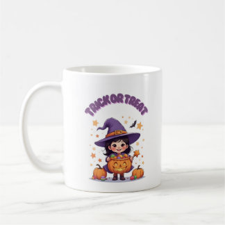 Trick or Treat Witch Mug - Jack O’Lantern purple コーヒーマグカップ