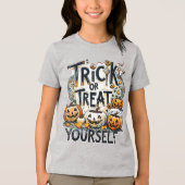 Trick Or Treat Yourself - Halloween トライブレンドTシャツ (正面)