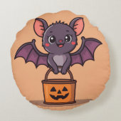 Trick or Treating Bat ラウンドクッション (裏面)