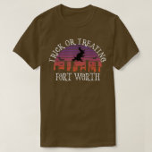 Trick or Treating Fort Worth Texas - Spooky Hallow Tシャツ (デザイン正面)