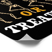 Trick Or Treatment Physical Therapy Skeleton Pt Ha ポスター (角)