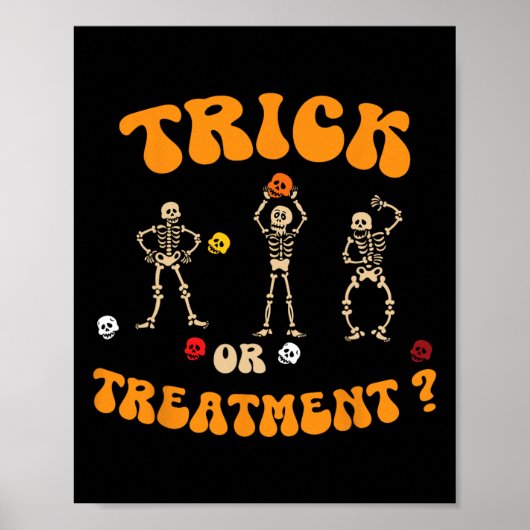 Trick Or Treatment Physical Therapy Skeleton Pt Ha ポスター (正面)