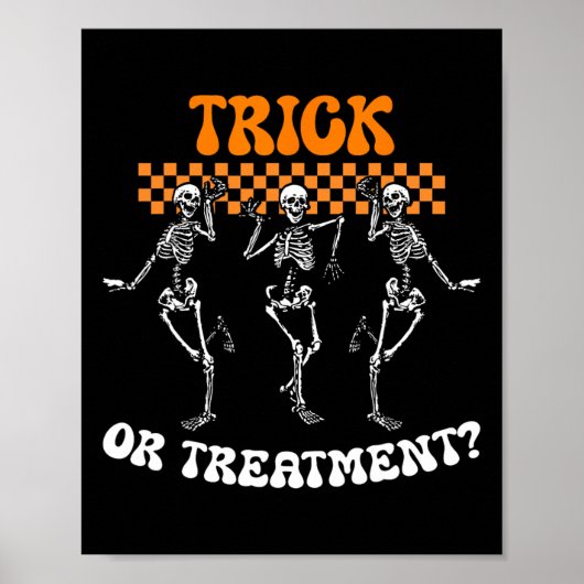 Trick Or Treatment Physical Therapy Skeleton Pt Ha ポスター (正面)