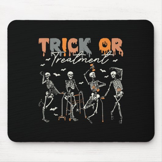 Trick Or Treatment Pt 理学療法士 ハロウィン マウスパッド (正面)