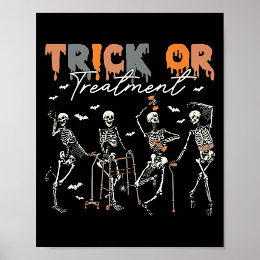 Trick Or Treatment Pt 理学療法士 ハロウィン H ポスター (正面)