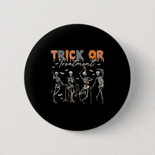 Trick Or Treatment Pt 理学療法士 ハロウィン H 缶バッジ