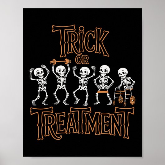 Trick Or Treatment Pt Physical Therapy Therapist H ポスター (正面)