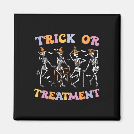 Trick Or Treatment Pt Physical Therapy Therapist H マグネット (正面)