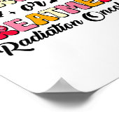 Trick Or Treatment Radiation Oncology Halloween  ポスター (角)