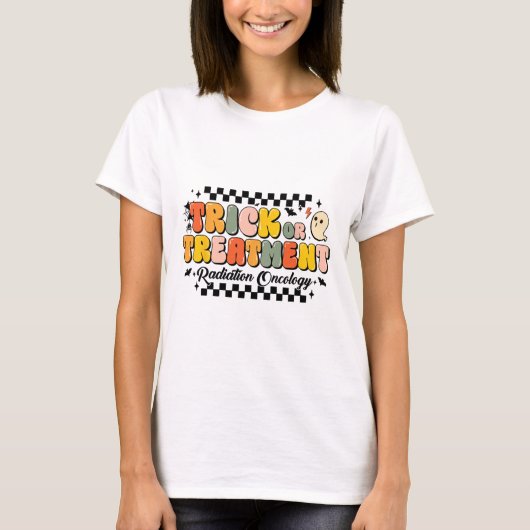 Trick Or Treatment Radiation Oncology Halloween 1 Tシャツ (正面)
