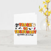 Trick Or Treatment Radiation Oncology Halloween 2  カード (黄色い花)