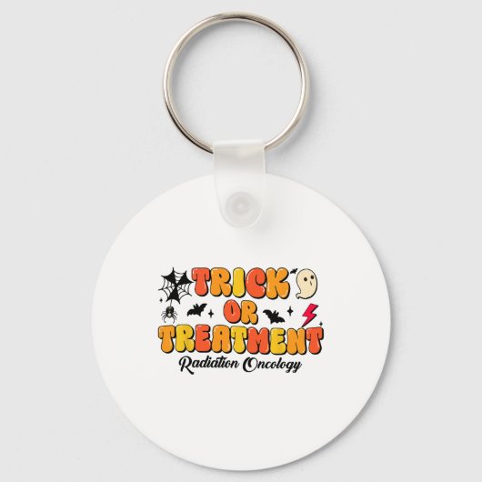 Trick Or Treatment Radiation Oncology Halloween 2  キーホルダー (正面)