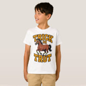 Trick or Trot Horse Design for Equestrian Fans Tシャツ (正面フル)